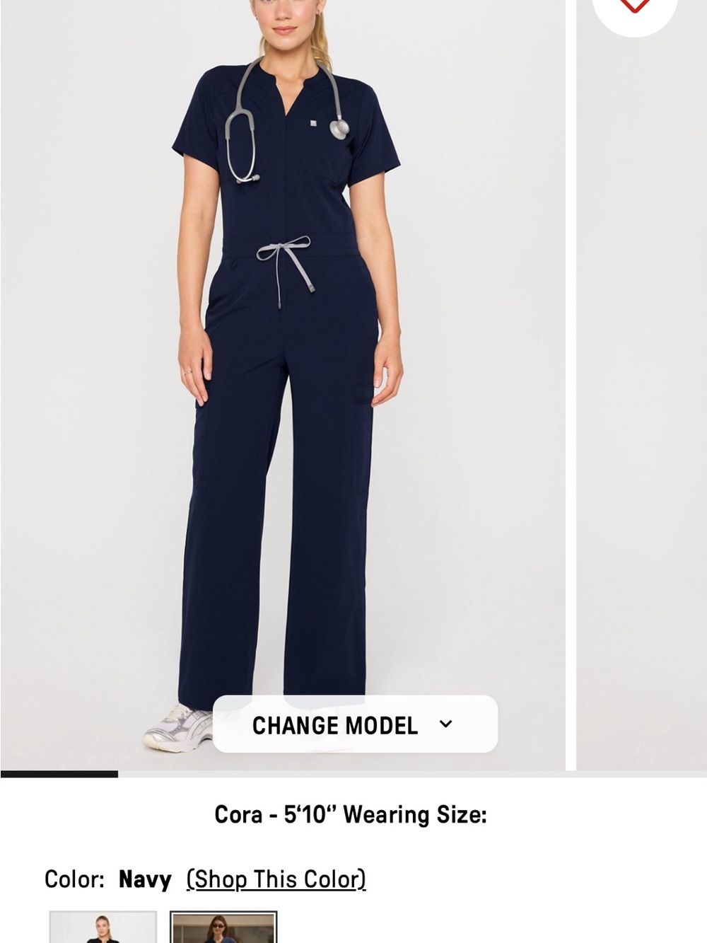 Fabletics Women's Scrub Jumpsuit